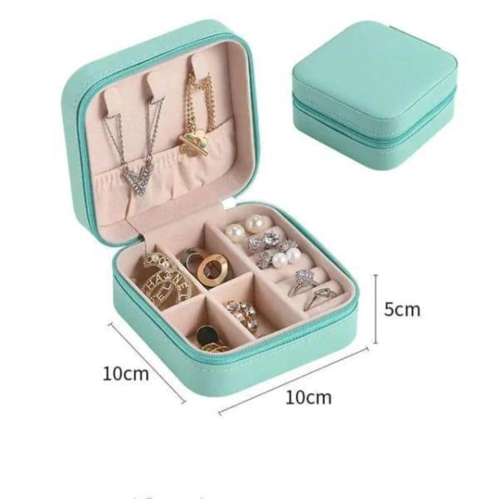 Multicolor PU Leather Jewelry Box for Travel & Storage