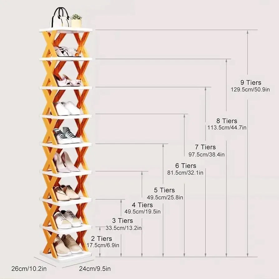 Stylish X-Shap Shoe Rack For Small Spaces