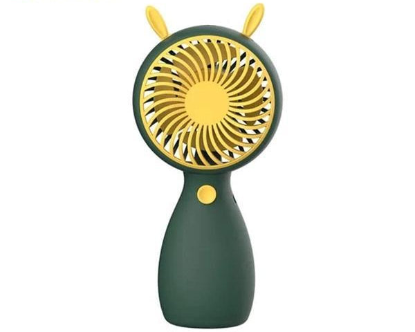 Portable Rechargeable Fan Green Yellow ABC