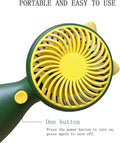 Portable Rechargeable Fan Green Yellow ABC