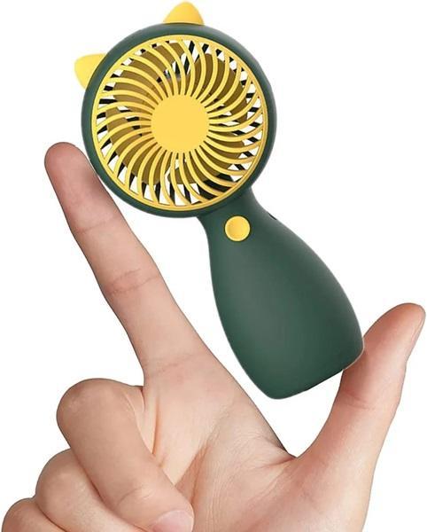 Portable Rechargeable Fan Green Yellow ABC