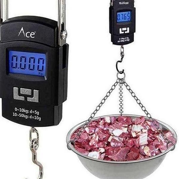 2 Pcs Digital Kitchen Scale Black ABS