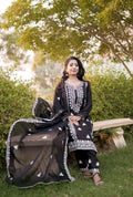 Unstitch 3 Pcs Black suit