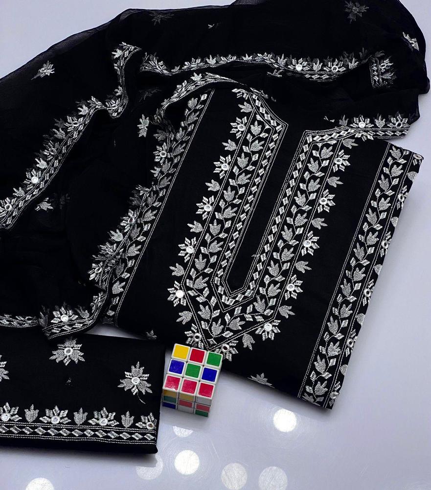 Unstitch 3 Pcs Black suit