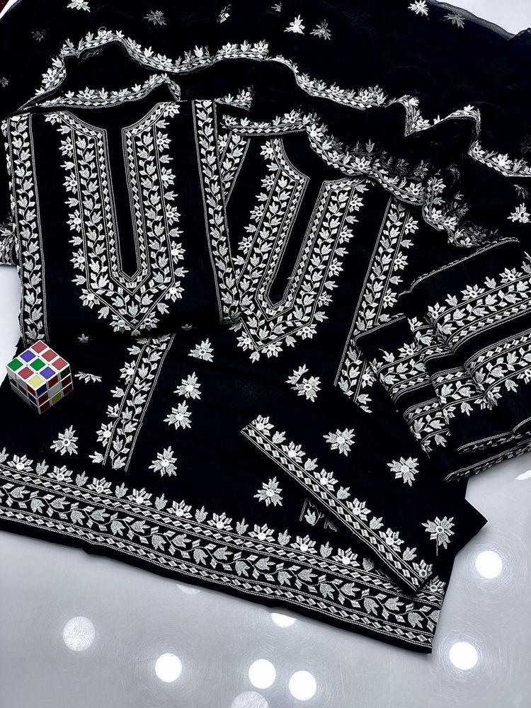 Unstitch 3 Pcs Black suit