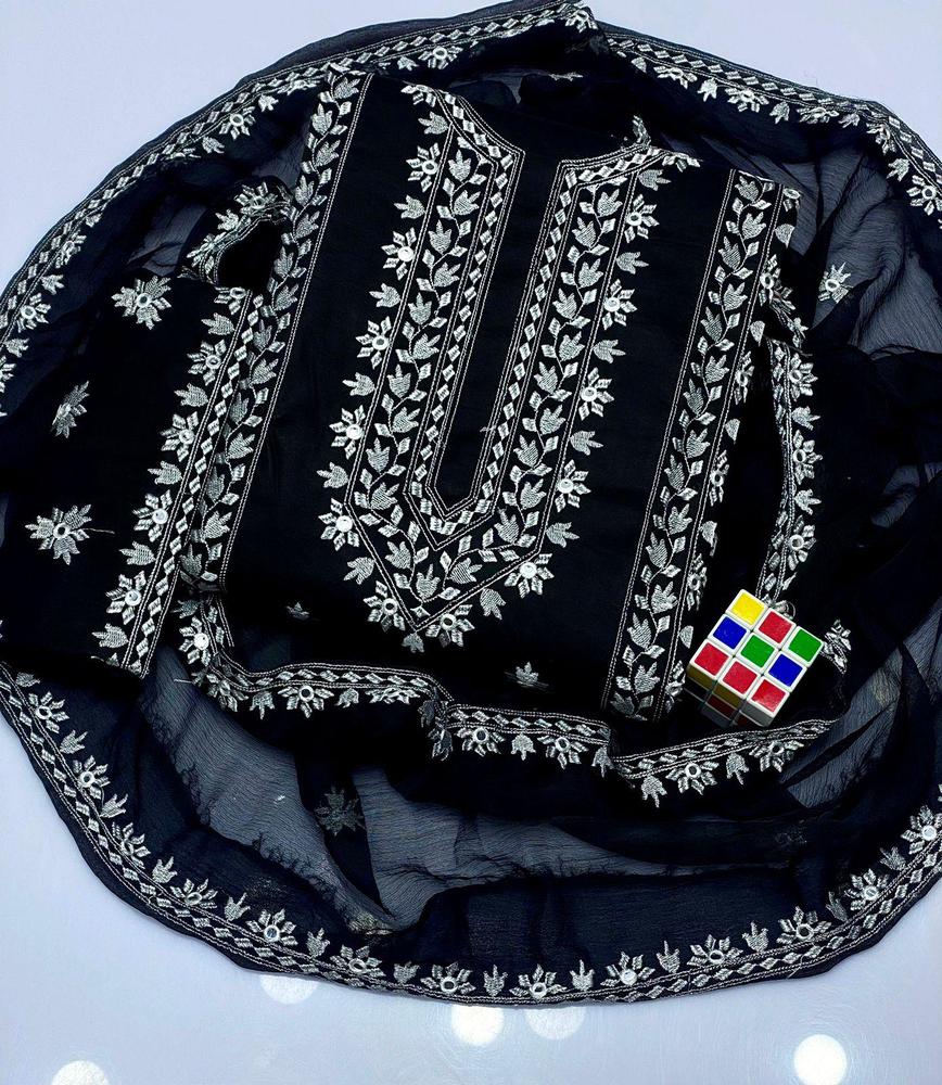Unstitch 3 Pcs Black suit