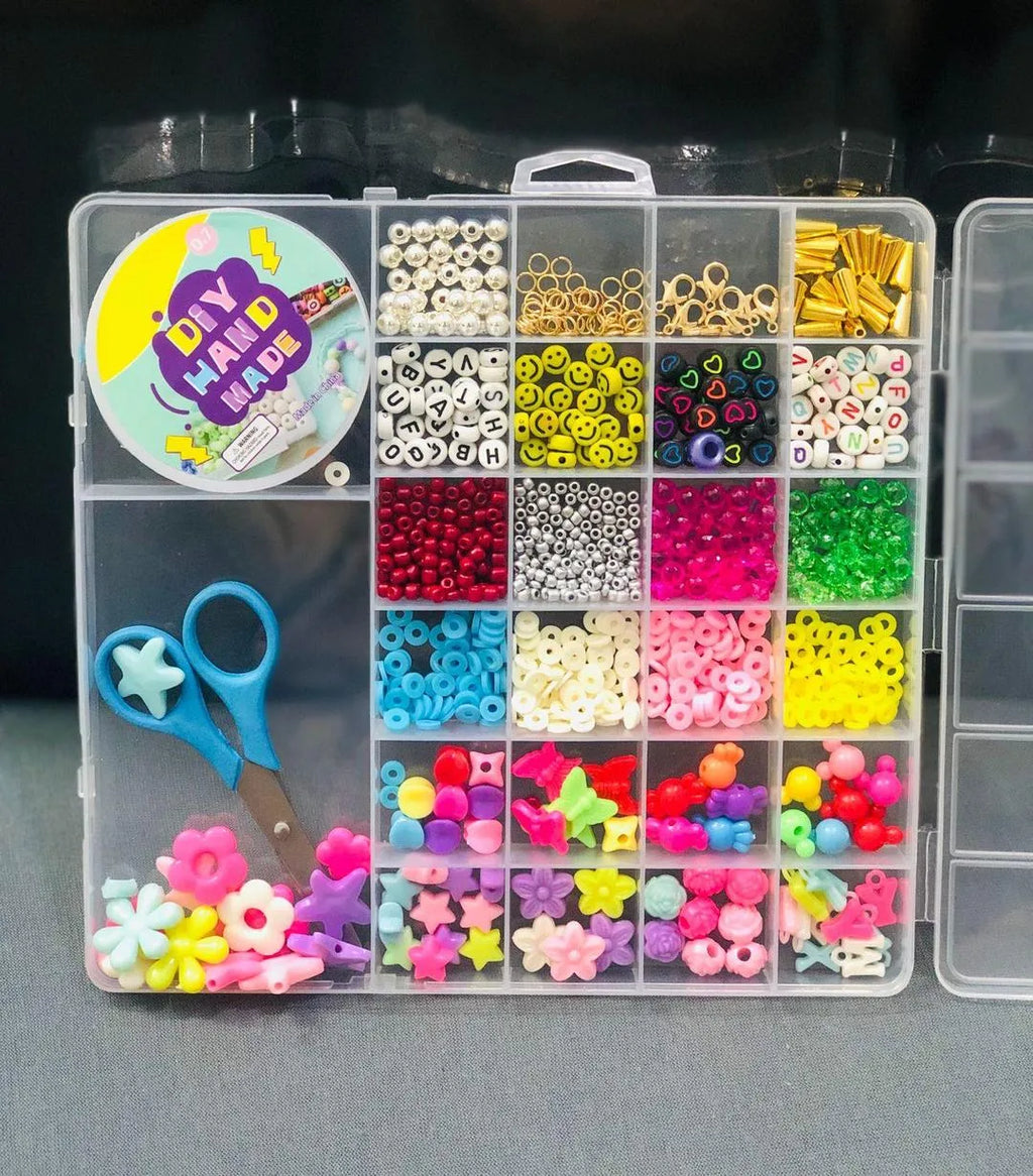 Jewellery Beads Crystal Tag Set for Kids Craft