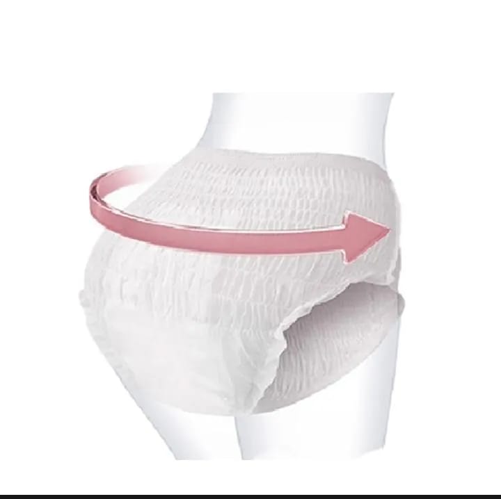 Ezi Sanitary Pants Pack of 10 Ultra Absorbent Cotton Multicolor S M L